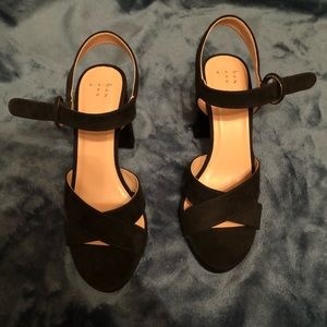 Black Velvet Heels